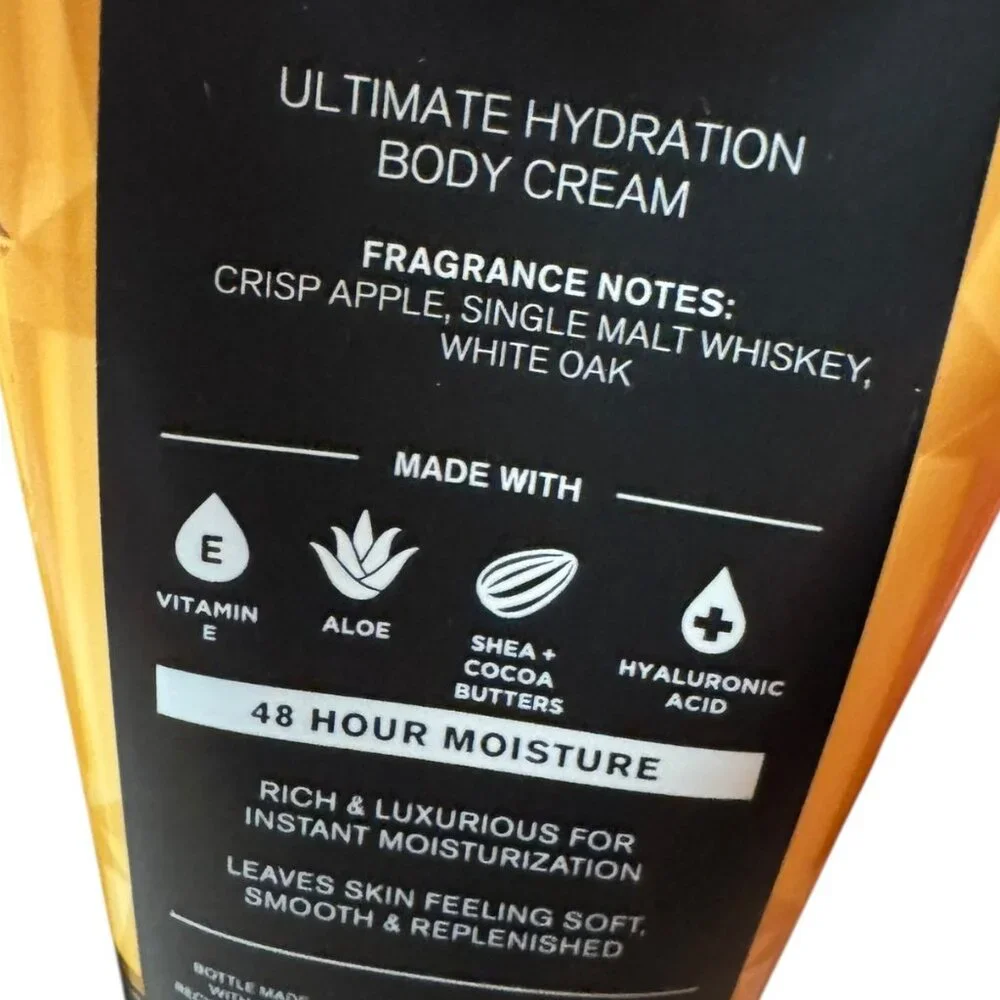 Bath & Body Works Whiskey Reserve Spray & Body‎ Cream Set NEW